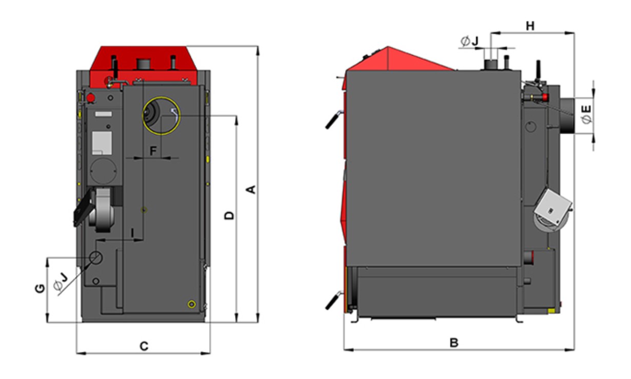 Atmos DC-70S Wood Gas Boiler Kütteseadmed Sanitaartehnika Soojuspumbad Puidukatlad Korstnad Radiaatorid Boilerid Torud Tarvikud