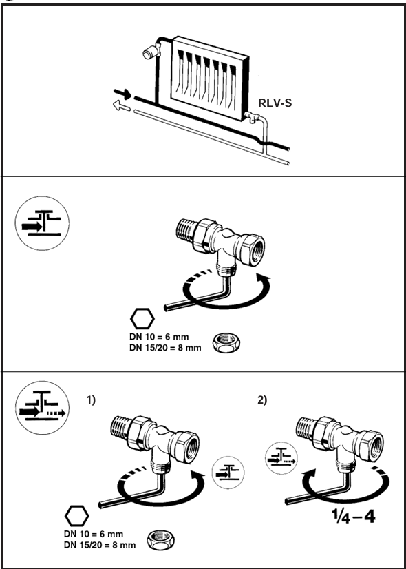 Patteriventtiili RLV-S 15 1/2'' suora Danfoss Kütteseadmed Sanitaartehnika Soojuspumbad Puidukatlad Korstnad Radiaatorid Boilerid Torud Tarvikud