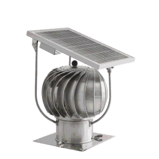 Self-rotating extractor fan Turbowent Solar 150mm with base Darco