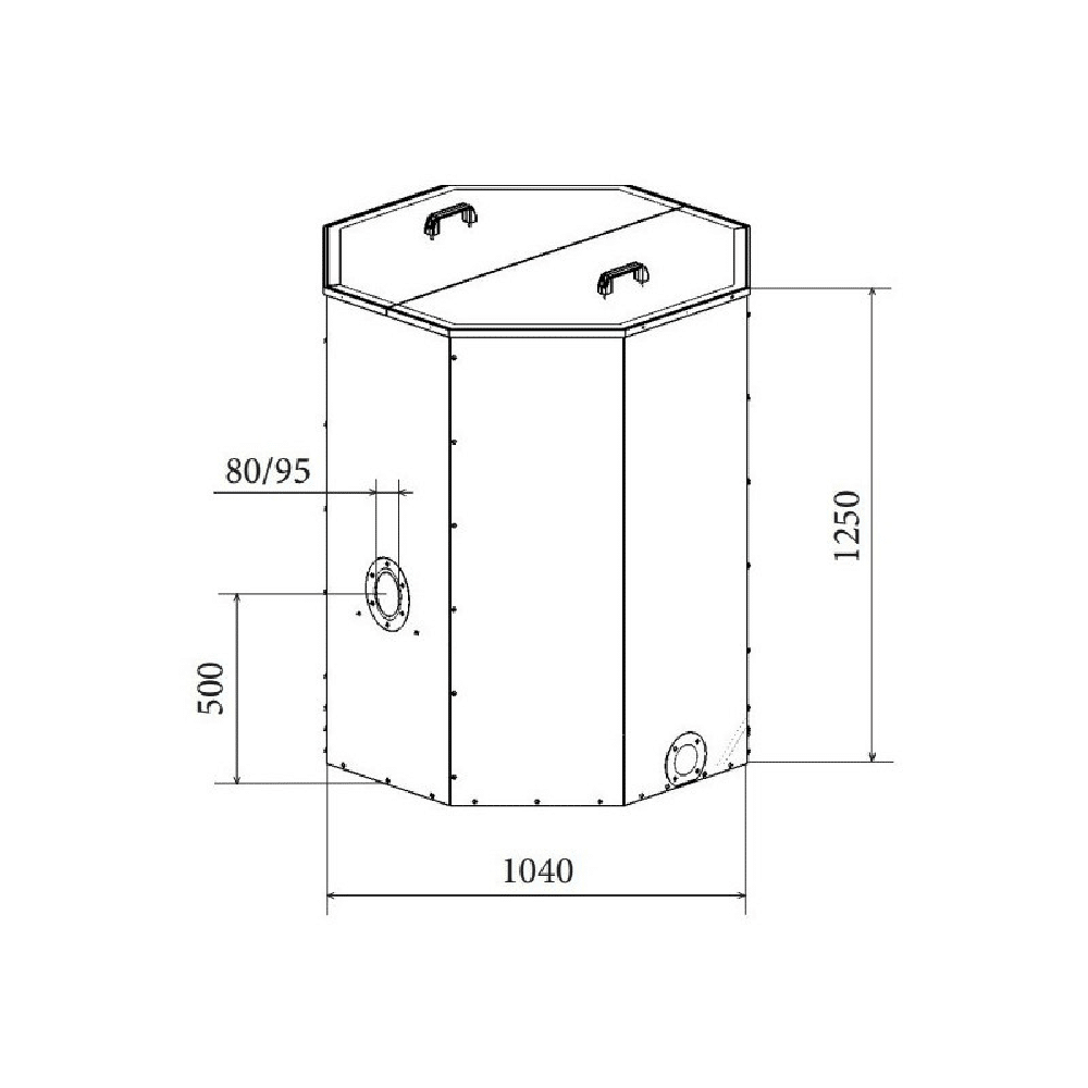 Pellet Hopper 1000L Atmos Pellet Hopper 1000L Atmos - Image 2