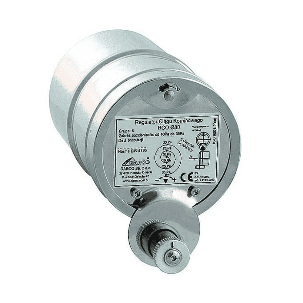 Korstna tõmberegulaator RCO ümmargune 80mm Darco Korstna tõmberegulaator RCO ümmargune 80mm Darco