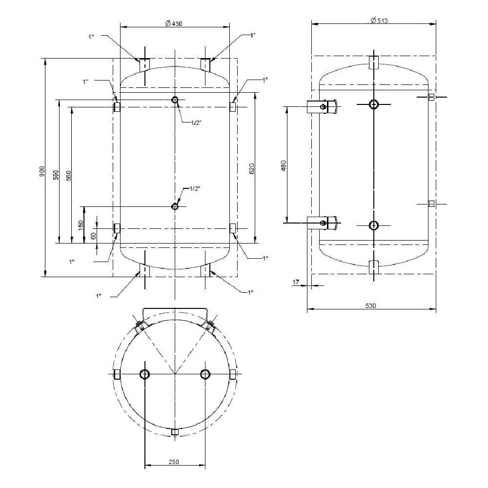 Insulated Buffer Tank BOX 110 Cordivari Kütteseadmed Sanitaartehnika Soojuspumbad Puidukatlad Korstnad Radiaatorid Boilerid Torud Tarvikud