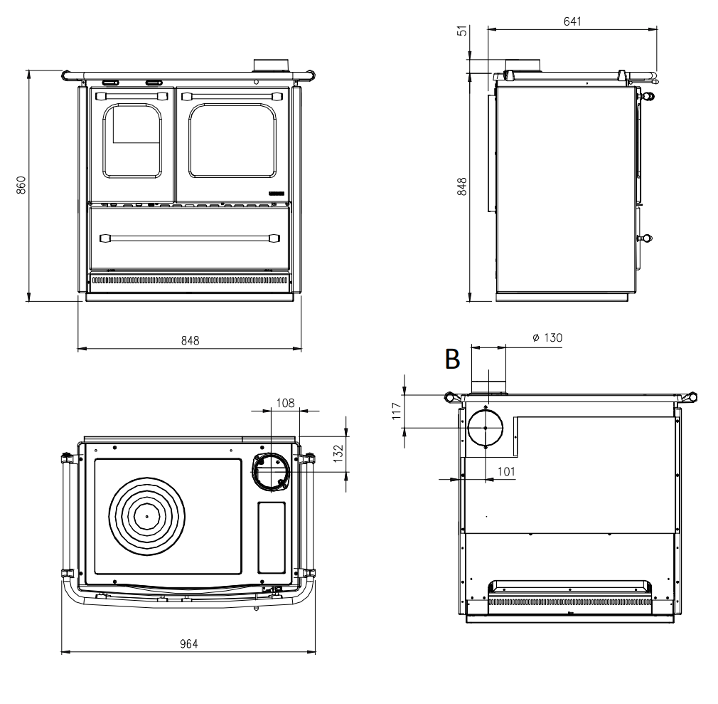 Air-heating stove Sovrana Easy EVO 2.0 LaNordica Kütteseadmed Sanitaartehnika Soojuspumbad Puidukatlad Korstnad Radiaatorid Boilerid Torud Tarvikud