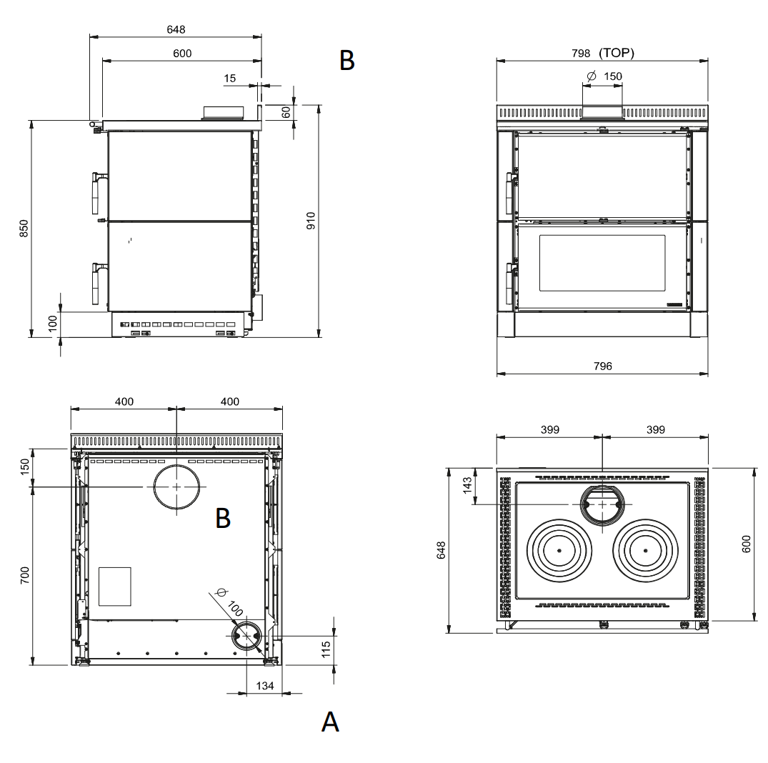 Air Heating Stove VERONA XXL LaNordica Kütteseadmed Sanitaartehnika Soojuspumbad Puidukatlad Korstnad Radiaatorid Boilerid Torud Tarvikud