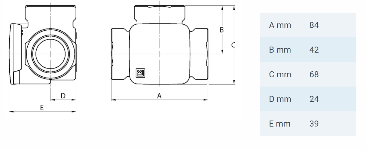 Термосмеситель для котла 1 1/4" sk (DN32 61°C KVS 12 латунь) LK Armatur Kütteseadmed Sanitaartehnika Soojuspumbad Puidukatlad Korstnad Radiaatorid Boilerid Torud Tarvikud