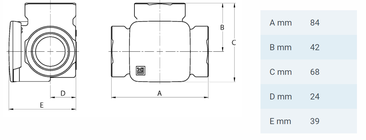 Термосмеситель для котла 1 1/4" sk (DN32 72°C KVS 12 латунь) LK Armatur Kütteseadmed Sanitaartehnika Soojuspumbad Puidukatlad Korstnad Radiaatorid Boilerid Torud Tarvikud