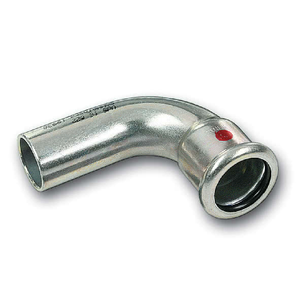 Steel press elbow 15 x 15 - 76.1 x 76.1 90° female-male SANHA Teraspress põlv 15 x 15 - 76,1 x 76,1 90° s-v