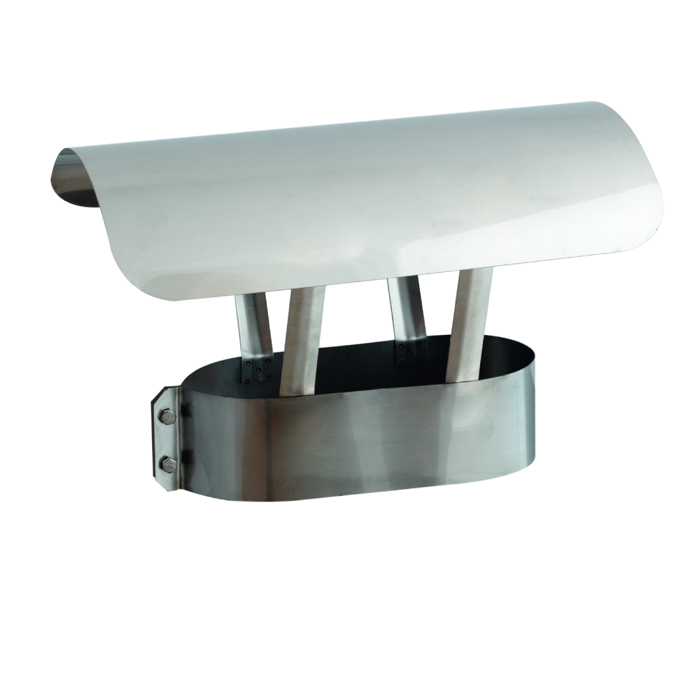 Stainless Steel Oval Chimney Cap 120x200mm Darco Stainless Steel Oval Chimney Cap 120x200mm Darco