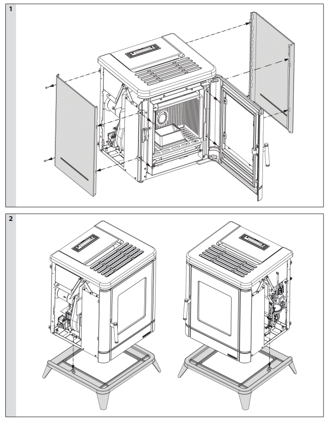 Peggy pellet stove support legs Classic Extraflame Kütteseadmed Sanitaartehnika Soojuspumbad Puidukatlad Korstnad Radiaatorid Boilerid Torud Tarvikud