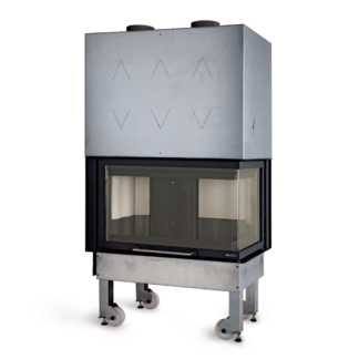 Каминная топка для дров MONOBLOCCO 800 ANGOLO DX 10kW LaNordica