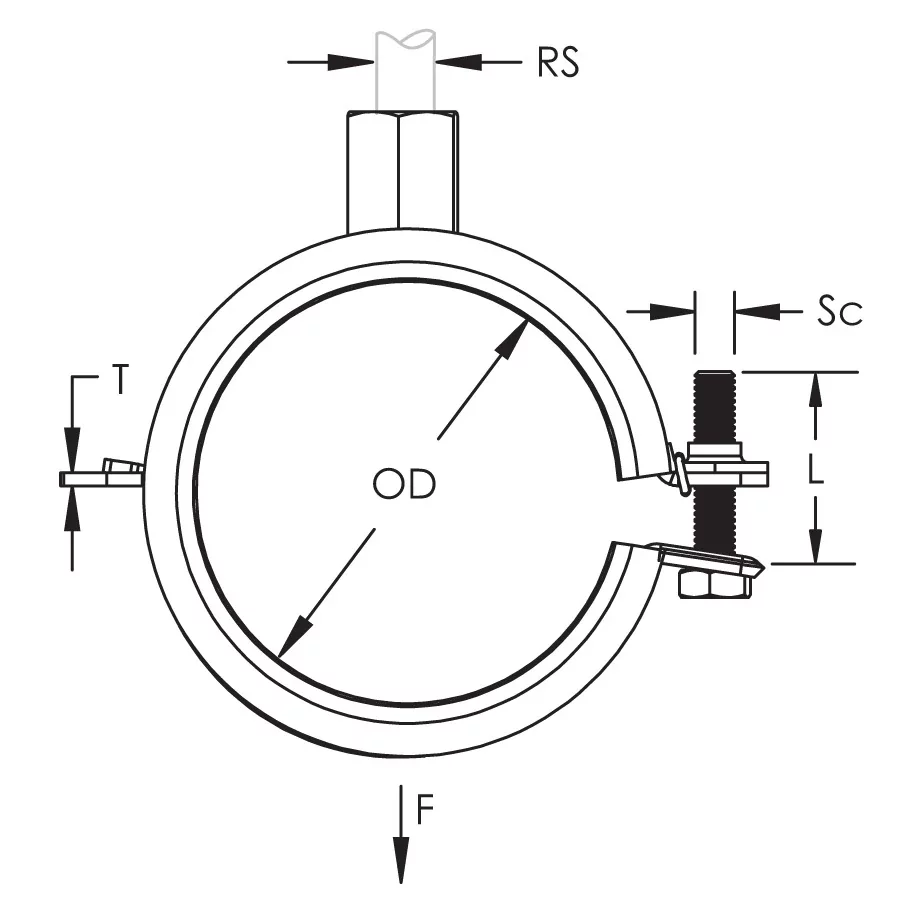 Putkikiinnike kumitiivisteellä 2"- 4" (60-114 mm) nVent Putkikiinnike kumitiivisteellä 2"- 4" (60-114 mm) nVent - Image 3