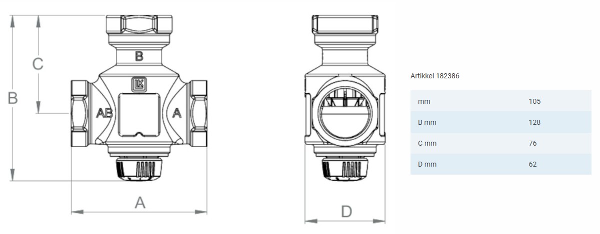 Katla termosegisti 1 1/4" vk 55-70 °C (DN32 KVS 9) LK Armatur Katla termosegisti 1 1/4" vk 55-70 °C (DN32 KVS 9) LK Armatur Kütteseadmed Sanitaartehnika Soojuspumbad Puidukatlad Korstnad Radiaatorid Boilerid Torud Tarvikud