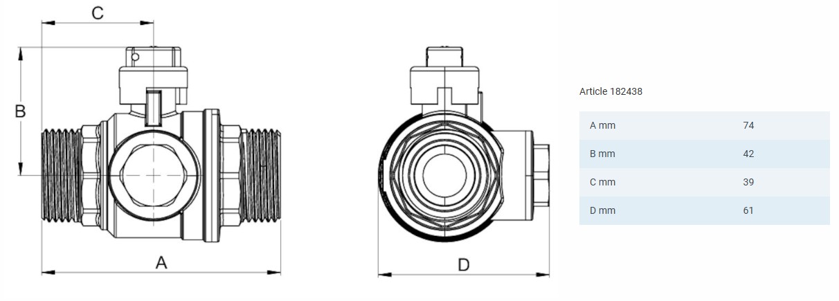 Filter ball valve with magnet 3/4" V-V KVS 4.5 brass LK 522 Kütteseadmed Sanitaartehnika Soojuspumbad Puidukatlad Korstnad Radiaatorid Boilerid Torud Tarvikud