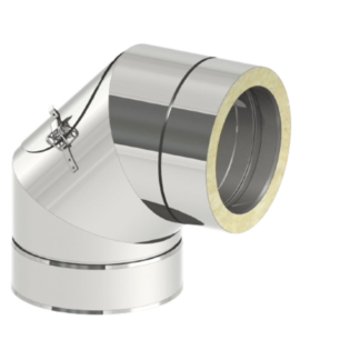 90° Insulated Modular Chimney Elbow (with Inspection Door) Darco