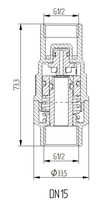 Pressure reducing valve RVP-M 4.0 1/2" Slovarm Kütteseadmed Sanitaartehnika Soojuspumbad Puidukatlad Korstnad Radiaatorid Boilerid Torud Tarvikud